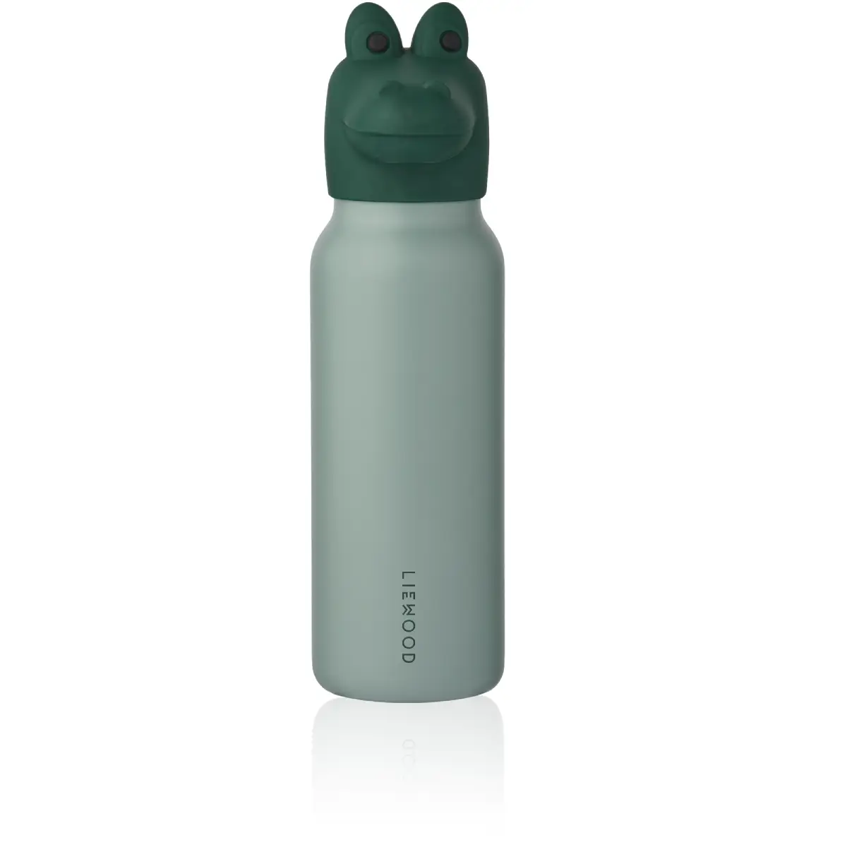Liewood Falk -vesipullo krokotiilikuviolla – 350 ml – Peppermint / Garden Green