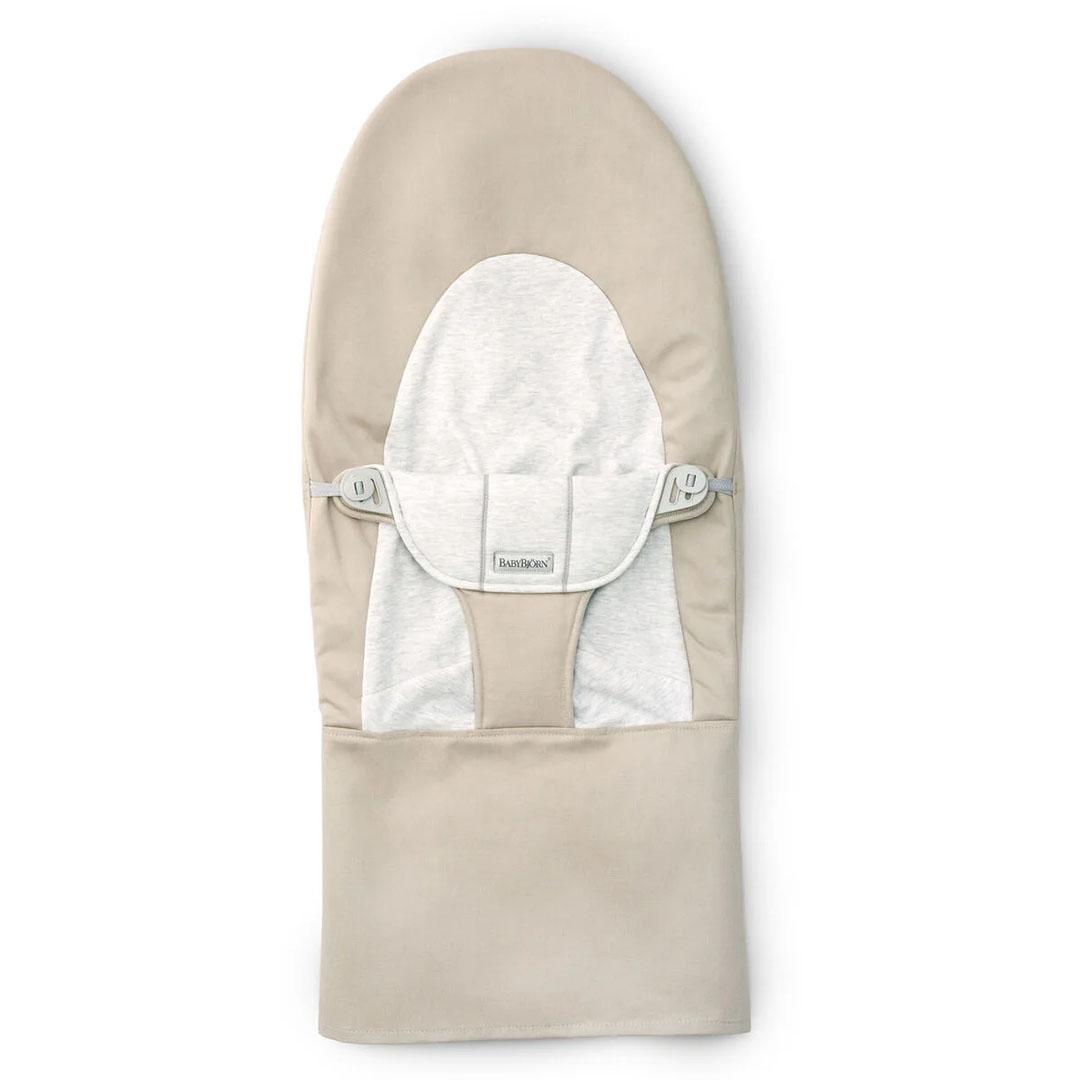 BabyBjörn Kangasistuin Balance Soft, puuvilla/jersey, beige/harmaa