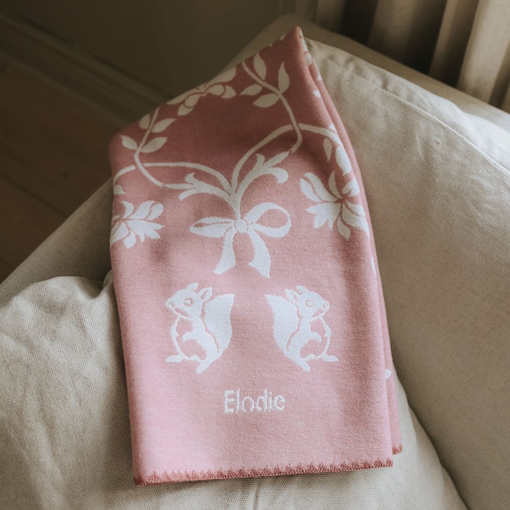 Elodie Details Jacquard-peitto Mullberry Pink