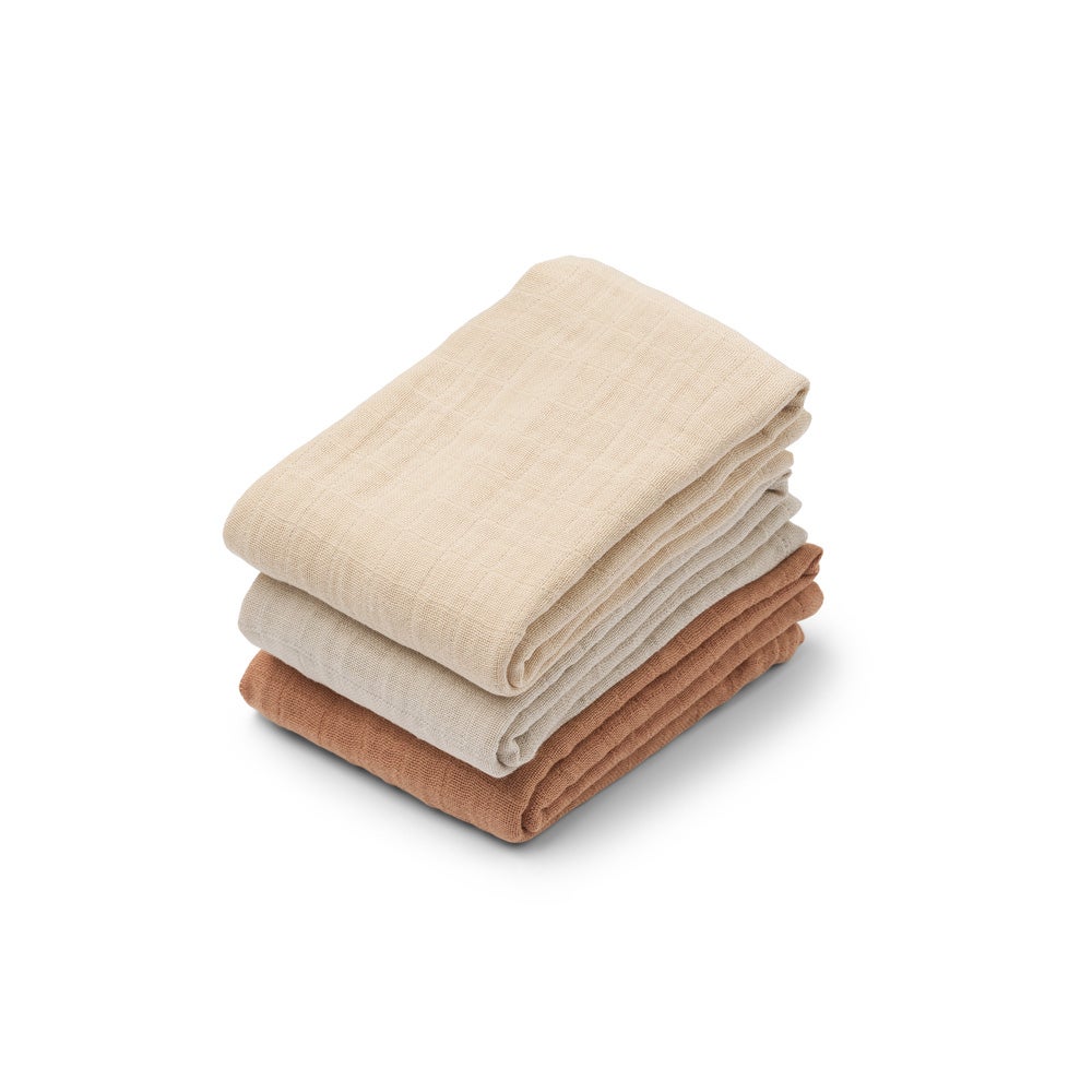 Liewood Lewis Muslin Cloth 3 kpl Toscanan ruususekoitus
