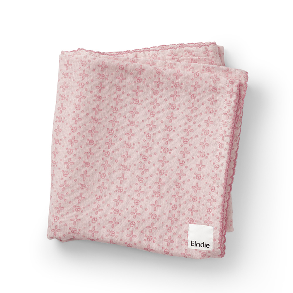 Elodie Bamboo Muslin  viltti Embroidery- Anglaise Pink