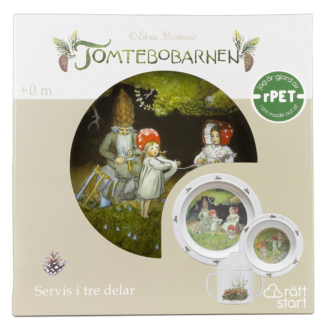 Rätt Start Elsa Beskow Tomebarnen, Lasten astiat, 3 kpl