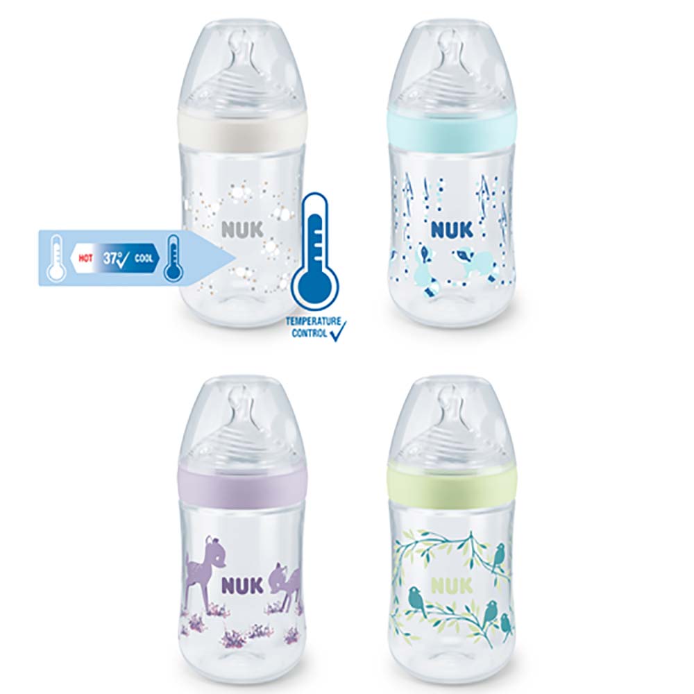 NUK Nature Sense tuttipullo 260ml sekavärinen